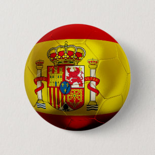 Spain Football 2 Inch Round Button