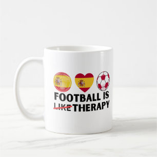 Spain Football is Like Therapy Coffee Mug