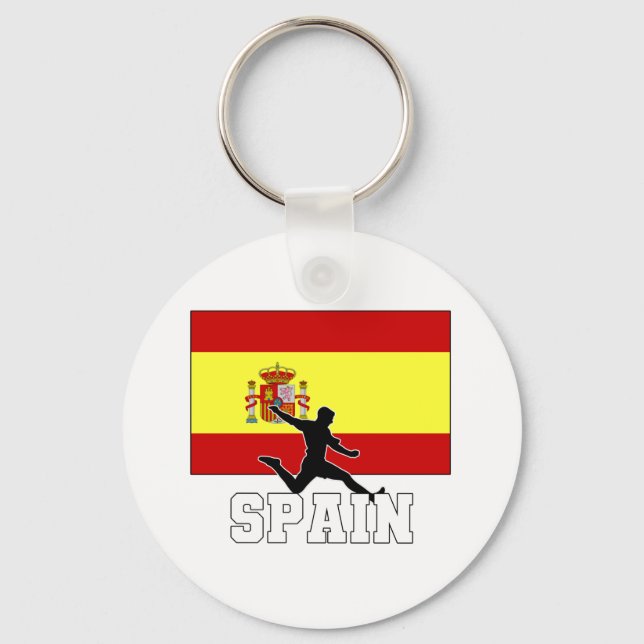 Spain Football Soccer National Team Keychain (Front)