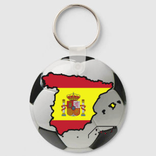Spain futbol keychain