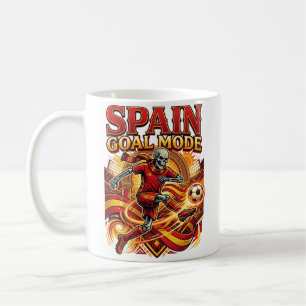 Spain Goal Mode Skeleton Striker Nations Streetwea Coffee Mug