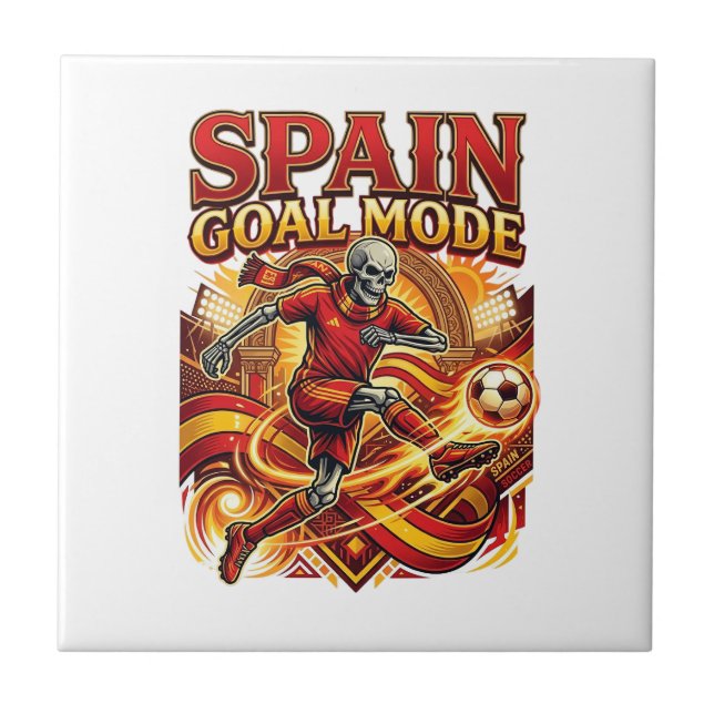 Spain Goal Mode Skeleton Striker Nations Streetwea Tile (Front)
