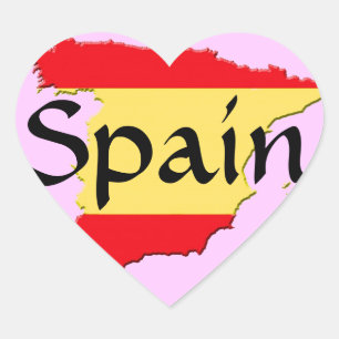Spain Heart Sticker
