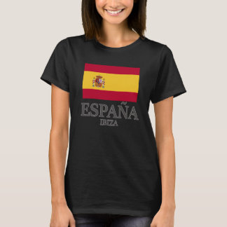 Spain Ibiza Flag Travel Europe Holiday T-Shirt