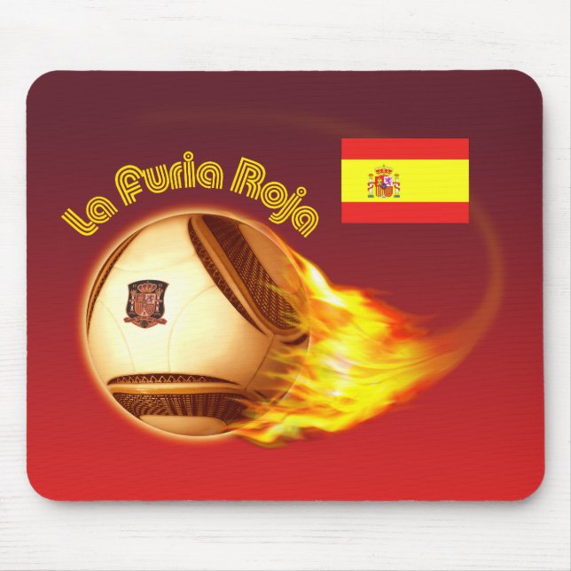 Spain La Furia Roja 2 Mouse Pad (Front)