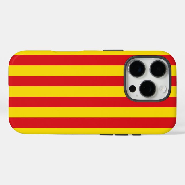 Spain: La Senyera Catalonia Flag Case-Mate iPhone Case (Back (Horizontal))