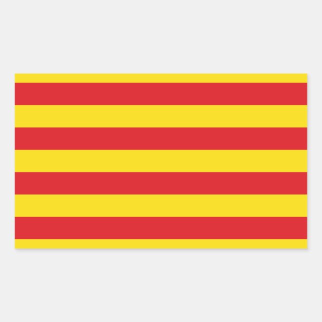 Spain: La Senyera Catalonia Sticker (Front)