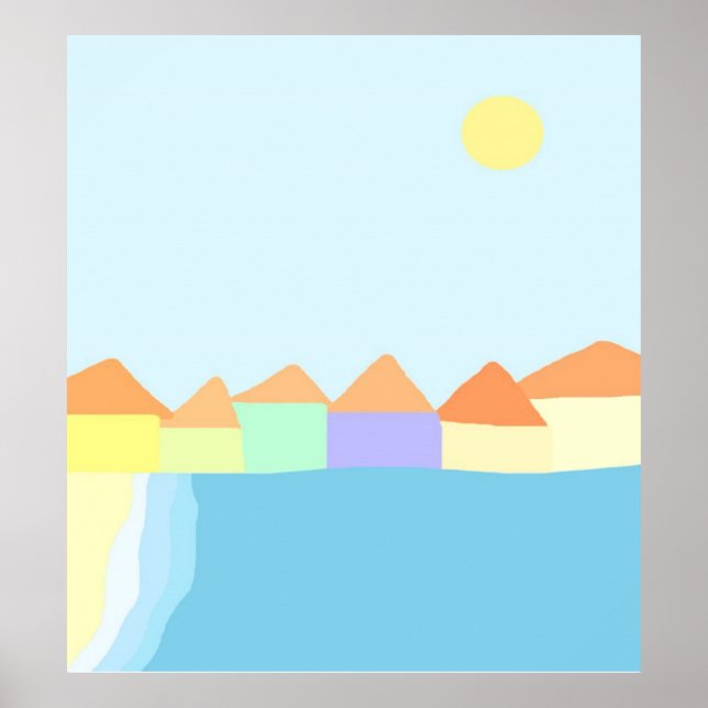spain landscape painting art poster (Front)