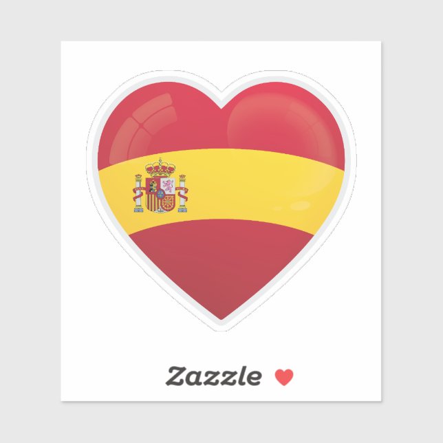 Spain Love Icon Sticker (Sheet)