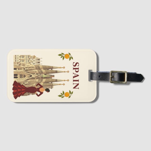 Spain Luggage Tag (Front Horizontal)