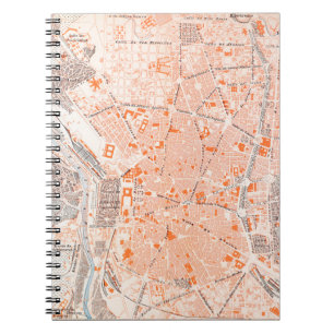 Spain: Madrid Map, C1920 Notebook