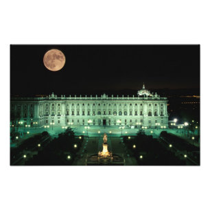 Spain, Madrid, Royal Palace and Plaza de Photo Print