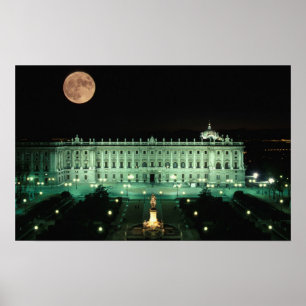 Spain, Madrid, Royal Palace and Plaza de Poster