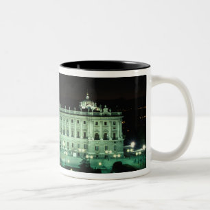 Spain, Madrid, Royal Palace and Plaza de Two-Tone Coffee Mug