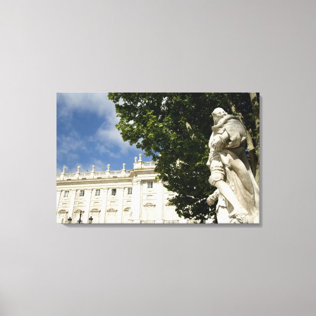 Spain, Madrid. Royal Palace. Canvas Print (Front)