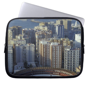 Spain, Malaga, Andalucia View of Plaza de Toros Laptop Sleeve