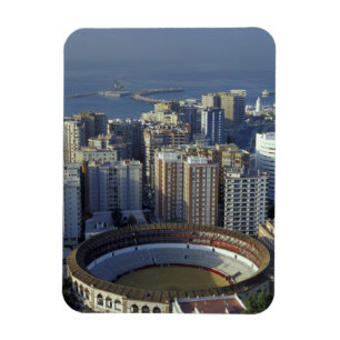 Spain, Malaga, Andalucia View of Plaza de Toros Magnet