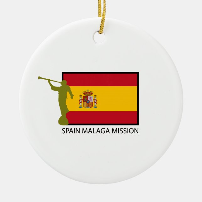 SPAIN MALAGA MISSION LDS CTR CERAMIC ORNAMENT (Front)