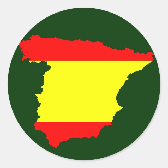 Spain map and flag - sticker (Front)