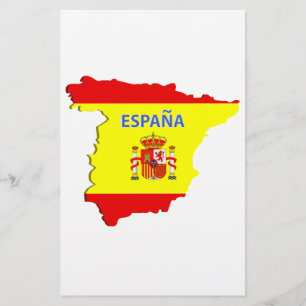 Spain map flyer