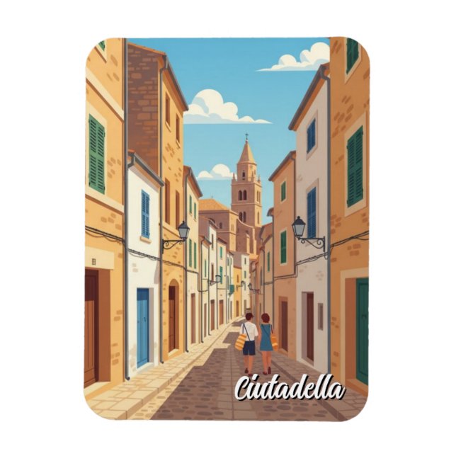 Spain Menorca Ciutadella Postcard Magnet (Vertical)