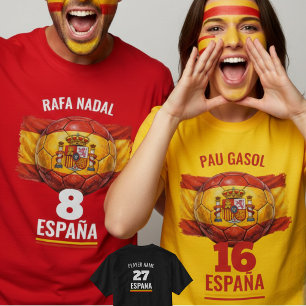 Spain National Football Team Pride Soccer Ball T-Shirt