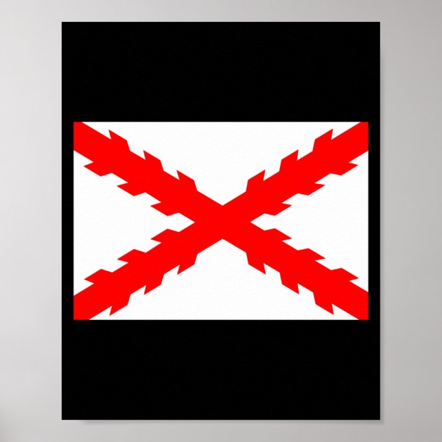 Spain Old Flag New Spanish Illustration Poster (Front)