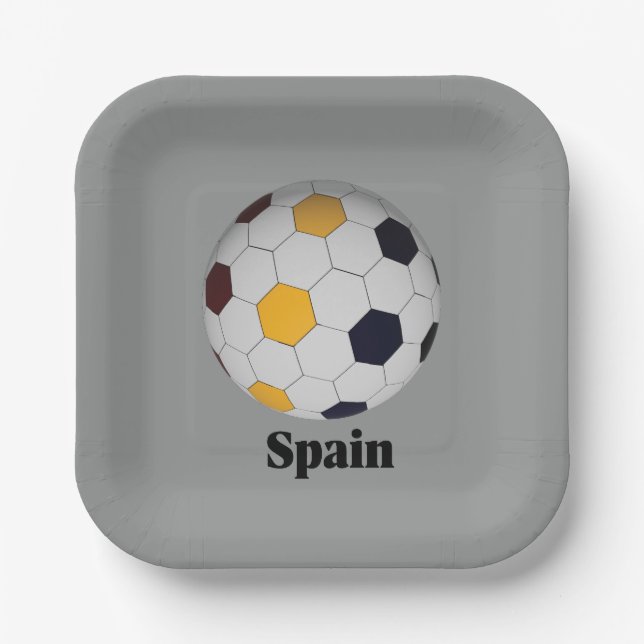 Spain Paper Plate (Front)