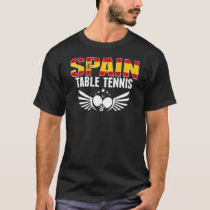 Spain Ping Pong     Spanish Table Tennis Team Supp T-Shirt