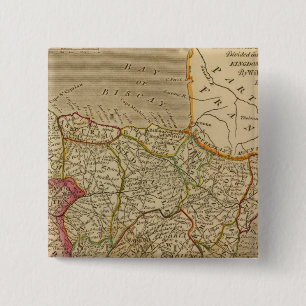 Spain, Portugal 3 2 Inch Square Button