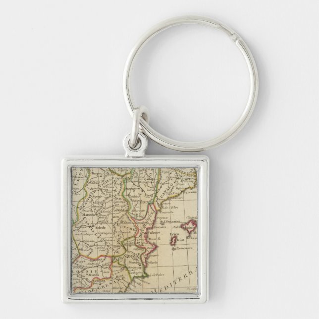 Spain, Portugal 3 Keychain (Front)