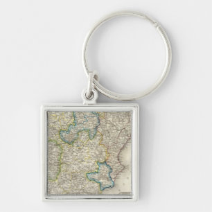 Spain, Portugal 5 Keychain