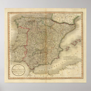 Spain, Portugal 8 Poster