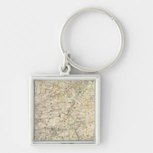 Spain, Portugal Europe 24 Keychain