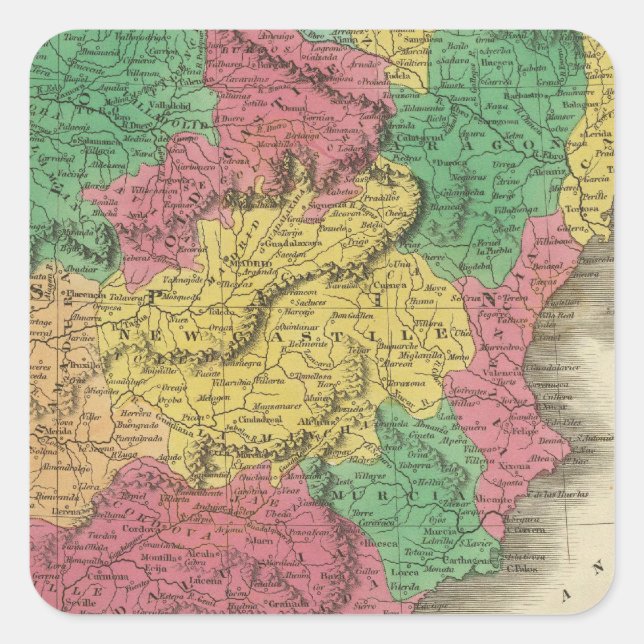 Spain & Portugal Square Sticker (Front)