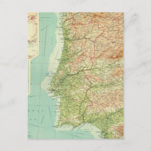 Spain & Portugal western section Postcard