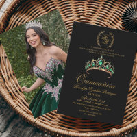 Spain Quinceanera Black Gold 15th Birthday