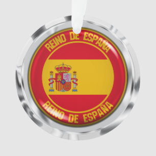 Spain Round Emblem Ornament