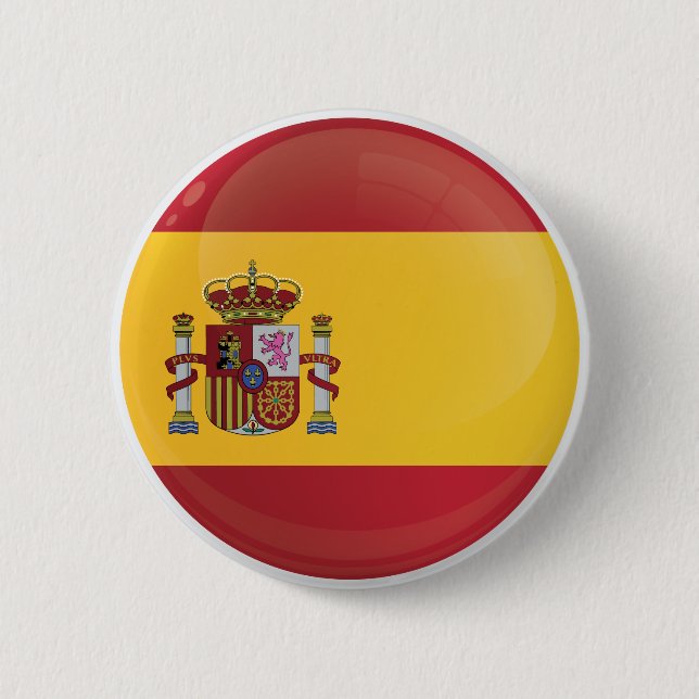 Spain  Round Icon Flag 2 Inch Round Button (Front)