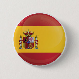 Spain  Round Icon Flag 2 Inch Round Button