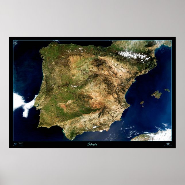 Spain satellite poster (Front)