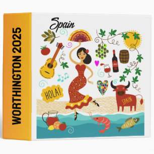 SPAIN - SEE BACK BINDER