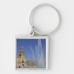 Spain, Sevilla, Andalucia Fountain and ornate Keychain