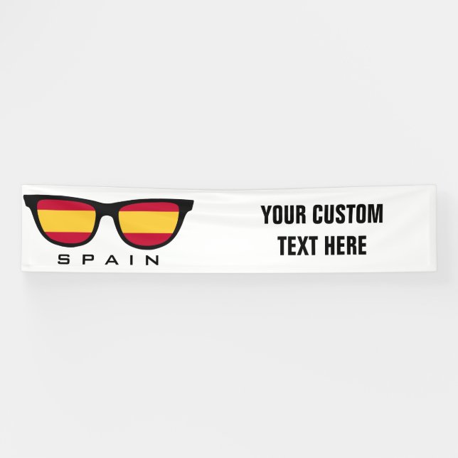 Spain Shades custom text & colour banner (Horizontal)