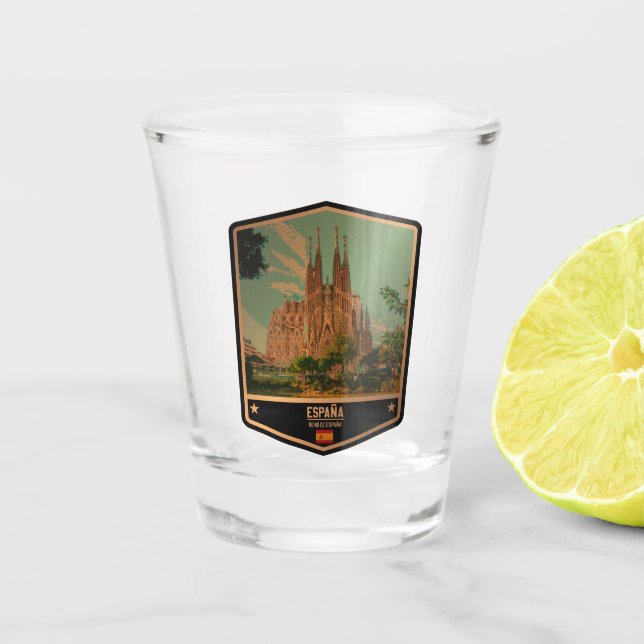 Spain Shot Glass (Front)