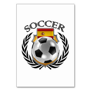 Spain Soccer 2016 Fan Gear Table Number