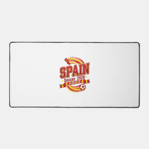 Spain Soccer 2026 Soccer Bold Country Typography F Desk Mat