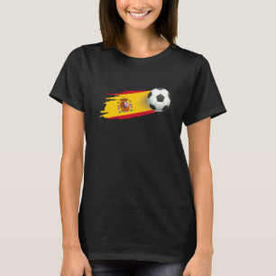 Spain Soccer Ball Spain Flag Jersey Spanish Footba T-Shirt