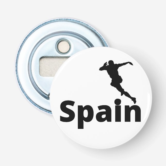 Spain Soccer  Bottle Opener (Front)
