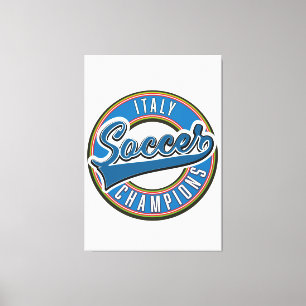 Spain soccer champions logo. canvas print